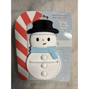 Sunny Days Snowman Pop- its Baby Teether Multiple Textures & Gum Massager! BPA F